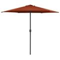 Outdoor Parasol with Aluminum Pole 106.3 x96.9 Terracotta