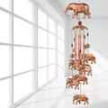 Outdoor Elephant Wind Chimes Decoration Gift for Mom Elephant Wind Bell Indoor Elephants Windchimes Wind Catcher Aluminum Elephant Chime Home Decor Mobile Windchime Garden Wind Chime