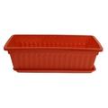 NUOLUX Plastic Flower Pot Gardening Flower Planting Container Vegetables Growing Pot with Tray