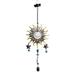 Meuva Iron Decorations Wrought Wind Chimes Solar Wind Chime Lights Balcony Creative Wind Chimes Sun Hangings Meditation Bells Wind Chime Hummingbird Wind Spinners Outdoor Hanging Glass Wind Chimes