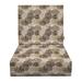 RSH DÃ©cor Indoor Outdoor Foam Back Deep Seating Chair Cushion Set 25â€� x 25â€� x 5â€� Seat and 25â€� x 21â€� x 3 Back Blooms Matte Black Floral