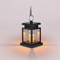 SRstrat Solar Outdoor Lights Upgraded Lantern Flickering Flame Outdoor Water-repellent Hanging Lanterns Decorative Solar Powered Outdoor Lighting LED Flame Security