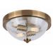 Canarm Ifm1100a13 Everly 2 Light 13 Wide Flush Mount Bowl Ceiling Fixture - Gold