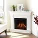 5950E Chateau Corner Electric Fireplace Small White