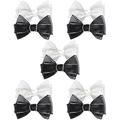 FOMIYES 10 pcs Fabric Butterfly Hair Clip bow hairpin white hair clips bows for women black bows Bowknot Barrette hair barrette hair bows girls hairpins bow tie rhinestone South Korea