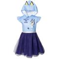 Bluey Toddler Girls Mesh Cosplay Dress Toddler to Big Kid