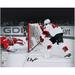 Luke Hughes New Jersey Devils Autographed 8" x 10" First NHL Goal Spotlight Photograph