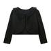 AKAFMK Girls Winter Coats Girls Outerwear Jackets and Coats Rain Coats for Girls Toddler Kids Baby Girls Fashion Cute Color Long Sleeved Lace Princess Cardigan Shawl Coat Black 4-5 Years