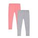 2 Pack Baby Girls Leggings Toddler Kids Cotton Casual Solid Stretch Tights Pants