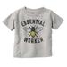 Save Bees Essential Workers Earth Day Toddler Boy Girl T Shirt Infant Toddler Brisco Brands 18M