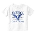 USA Land of the Free Patriotic Eagle Toddler Boy Girl T Shirt Infant Toddler Brisco Brands 2T