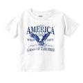 USA Land of the Free Patriotic Eagle Toddler Boy Girl T Shirt Infant Toddler Brisco Brands 3T