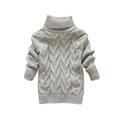 Pedort Toddler Girl s 2023 Crew Neck Sweater Long Sleeve Pullover Loose Knit Jumper Grey 18