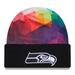 Men's New Era Black Seattle Seahawks 2023 NFL Crucial Catch Cuffed Knit Hat