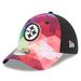 Men's New Era Pink Pittsburgh Steelers 2023 NFL Crucial Catch 39THIRTY Flex Hat