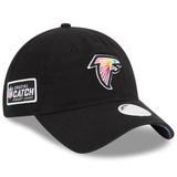 Women's New Era Black Atlanta Falcons 2023 NFL Crucial Catch 9TWENTY Adjustable Hat