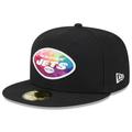 Men's New Era Black York Jets 2023 NFL Crucial Catch 59FIFTY Fitted Hat