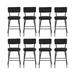 Brafab 24.8" Counter Stool Upholstered/Metal in Black | 35 H x 18.9 W x 18.9 D in | Wayfair diningcha0011-2-8