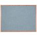 Symple Stuff Stillwell Wall Mounted Bulletin Board Wood/Cork/Fabric in White | 36 H x 48 W x 0.5 D in | Wayfair OF3648012