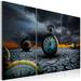 Williston Forge Extermination Time - 3 Piece Wrapped Canvas Graphic Art Canvas in Black/Gray/White | 24 H x 1 D in | Wayfair