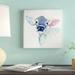 Gracie Oaks Bessie by Avery Tillmon - Wrapped Canvas Graphic Art Canvas in Blue/White | 25.6" H x 25.6" W x 1.5" D | Wayfair