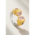 Amrapali London - Gold-plated Sterling Silver Multi-stone Ring - 5