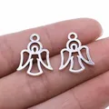 20pcs Angel Charms Antique Silver Color Angel Charms Pendants For Bracelets Angels Charms Making