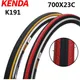 KENDA K191 Bicycle Tire 700C Road Bike Tyre 700*23C Ultralight Racing Fixie Bike Tyres 110PSI 8