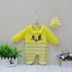 0-12 Months Baby Rompers Velour Soft 2 Pieces/Lot Hat+Bodysuits Low Price Suits for Boys and Girls