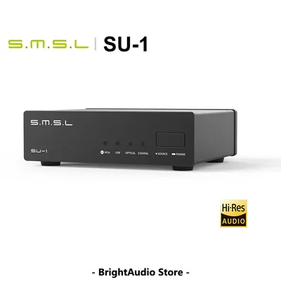 SMSL SU1 MQA Audio DAC Hi-Res HIFI Mini Desktop Decoder MQA-CD AK4493S XMOS PCM768 DSD512 USB IN Android iOS WIN7 8 10 11 SU-1 Image