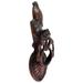 Copper plated door knocker, 'Avian Melody' (India)