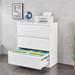 Lateral Filing Cabinet for Legal/Letter A4 Size, Large Deep Drawers Locked by Keys, Locking Wide File Cabinet, Metal Steel