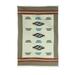 Handmade Sepia Kaleidoscope Wool dhurrie rug (India) - Big