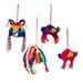 Novica Handmade Rainbow Tradition Crocheted Ornaments (Set Of 4)