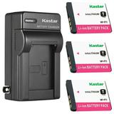 Kastar 3-Pack Battery and AC Wall Charger Replacement for Sony Cyber-shot DSC-M1 Cyber-shot DSC-M2 Cyber-shot DSC-T1 Cyber-shot DSC-T3 Cyber-shot DSC-T3/B Cyber-shot DSC-T3S Cyber-shot DSC-T5