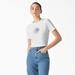 Dickies Women's Garden Plain Cropped T-Shirt - White Size M (FSR19)