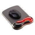 1PC Kensington Duo Gel Wave Mouse Pad with Wrist Rest 9.37 x 13 Red