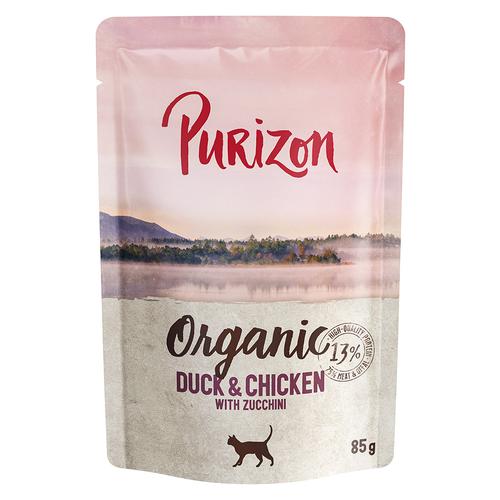 12x 85g Purizon Organic Ente und Huhn mit Zucchini Katzenfutter nass