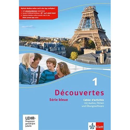 Découvertes Série bleue 1. Cahier d’activités mit Audios, Filmen und Übungssoftware 1. Lernjahr