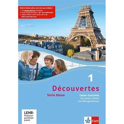 Découvertes Série bleue 1. Cahier d’activités mit Audios, Filmen und Übungssoftware 1. Lernjahr