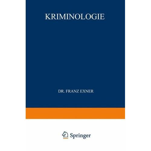 Kriminologie - Franz Exner