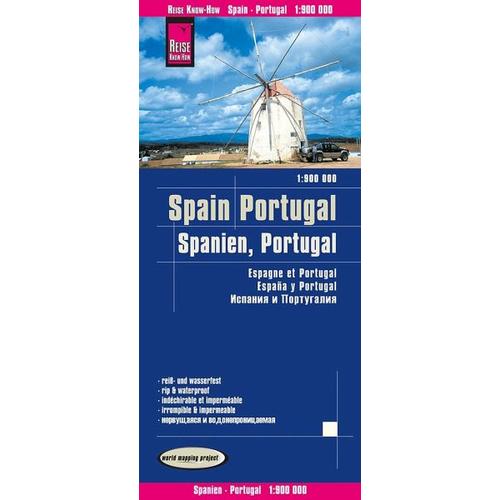 Reise Know-How Landkarte Spanien, Portugal / Spain, Portugal (1:900.000)
