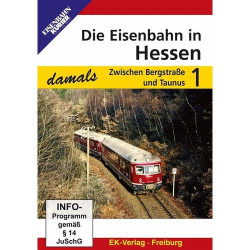 Die Eisenbahn in Hessen damals. Tl.1, 1 DVD (DVD) - EK-Verlag