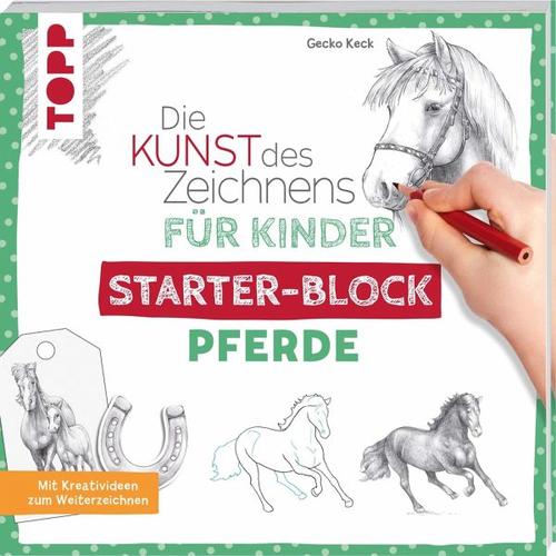 Die Kunst des Zeichnens für Kinder Starter-Block – Pferde – Gecko Keck