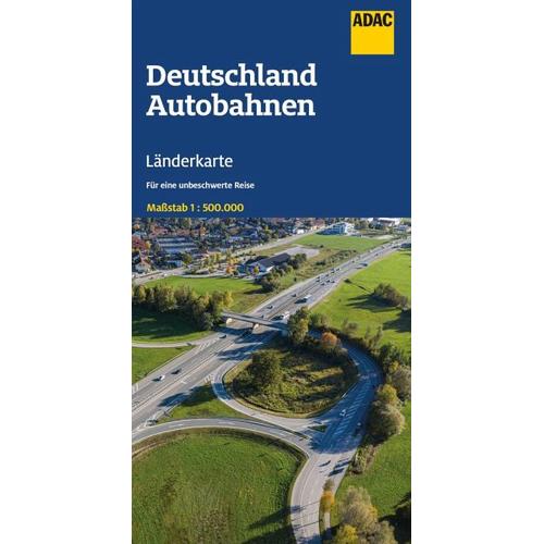 ADAC Länderkarte Deutschland Autobahnen 1:500.000