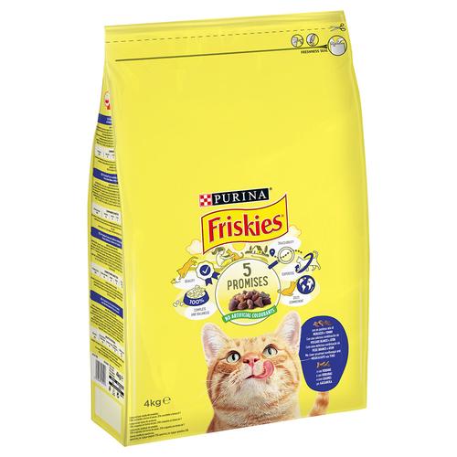 4kg PURINA Friskies Adult Katze mit Kabeljau und Gemüse Katzenfutter trocken