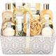 Spa Luxetique Spa Gift Set,12pcs Vanilla Shower Set, Pamper Gifts for Women, Bath Gift Set with Body Lotion, Bath Bomb, Bubble Bath, Bath Sets for Women Gifts Birthday Christmas Gift Sets