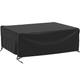 Large Garden Furniture Covers Waterproof Outdoor Furniture Covers, 300 x 300 x 80 cm Black Outdoor Garden Patio Furniture Set Cover, 600D Oxford Fabric, Anti-UV, Windproof Outdoor Protective Cover