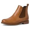 Chelseaboots TAMARIS, Damen, Gr. 41, braun (braun used), Leder, klassisch, Schuhe, Blockabsatz,Businessschuh,Bequemschuh, klassischer Look, schmale Form