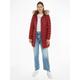 Daunenmantel TOMMY JEANS "TJW ESSENTIAL HOODED DOWN COAT" Gr. M (38), rot (rouge) Damen Mäntel Daunenmäntel